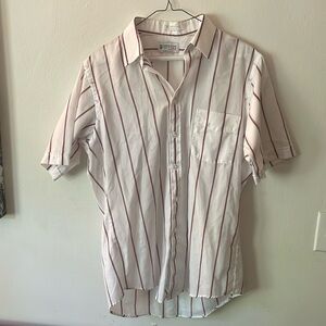 Vintage vertical stripe button down